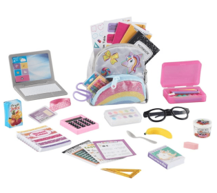 My Life As School Supply Play Set for 18 inch Dolls, Multicolored