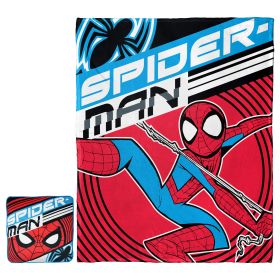 Marvel Spider-Man - Speedy Swing Silk Touch Throw & Character Cloud Pillow Set