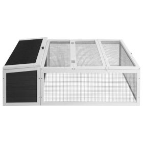 Chicken Coop with Run, 50in Rabbit Hutch Bunny Cage