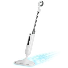 Steam Mop for Floor Cleaning,Lightweight Floor Steamer Cleaner for Hardwood/Tile/Laminate Floors Carpet, 2 Washable Pad,gray