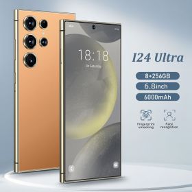 8GB+256GB I24 Ultra Android 13 Smartphone - 6.8"HD Display, 6000mAh Battery, Built-in Stylus Pen, Unlocked Cell Phone For Global Use(Orange)