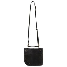 Casey Crossbody Bag made with upcycled leather + premium vegan leather with stylish Front Flap