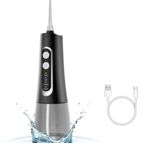 Oral Irrigator Black And White (Color: black)