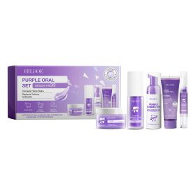Eelhoe Purple Toned Teeth Set Clean Teeth Breath Care Mouth Clean Mouth Care (Option: 1PC)
