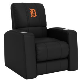 Relax Home Theater Recliner with Detroit Tigers Orange Logo (Material: Top Grain Leather *Custom Order 8 Week Lead time No Returns*)