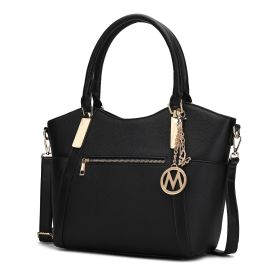 MKF Collection Janise Solid Tote Handbag Women by Mia K (Color: black, Material: Vegan Leather)