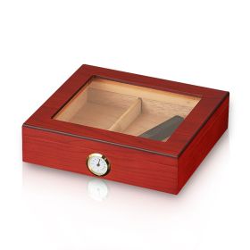 GALINER Humidor Cigar Box Luxury Case Cedar Wood With Portable Hygrometer Digital Humidifier Outdoor Cigar Case Travel (Color: Style 3)