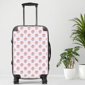 Cupcake Luggage, 20/24/28 Inch Luggage, Carry-On, Custom Luggage, Luggage Set, Suitcase, Travel, Vacation, Cabin Suitcase, Custom Suitcase (size: 28"" Large)