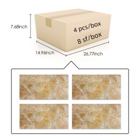 12X24 Inch Gold Yellow Beige Natural Marble, For Floor And Wall, Polished Marble Tile, Natural Stone (Option: For wall and Floor)